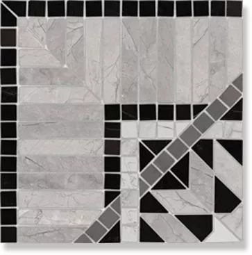 Декор Via Appia Cant. Corfu Negro 21.7x21.7 от Vives Ceramica (Испания)