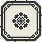 Grazia Old England Фон-декор октагон Черный 20х20 см