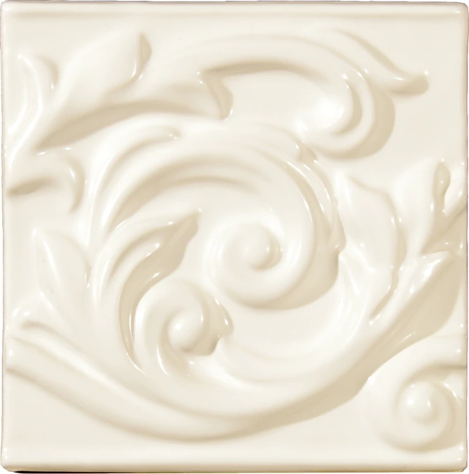 Grazia Essenze · VOLUTA 13X13 BIANCO CRAQUELE'