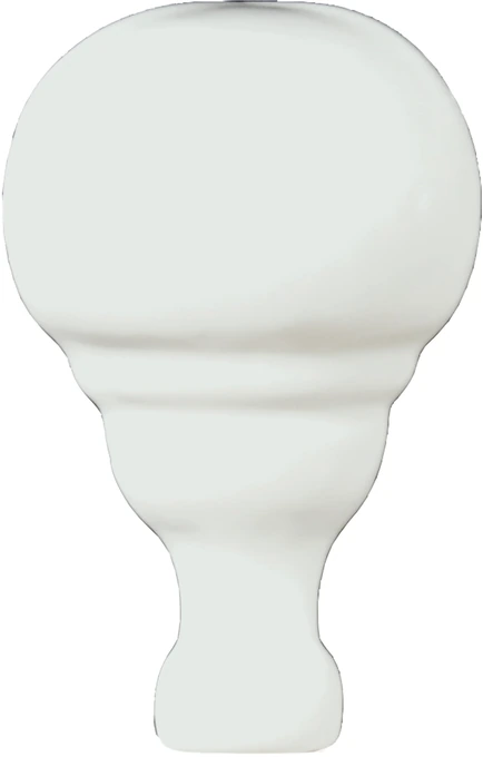 Grazia Boiserie Origins · ANG.EST.TORO 6,5X3 BIANCO MATT.