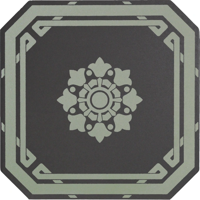 Grazia Old England · OTTAGONO 20X20 DEC BLACK BATH