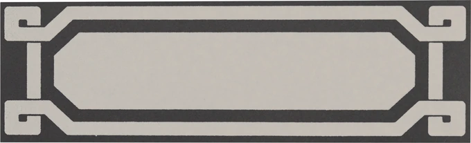 Grazia Old England · 6X20 LIST DEC.BLACK DOVER