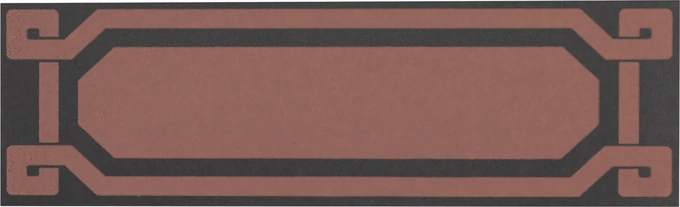 Grazia Old England · 6X20 LIST DEC.BLACK CHESTER