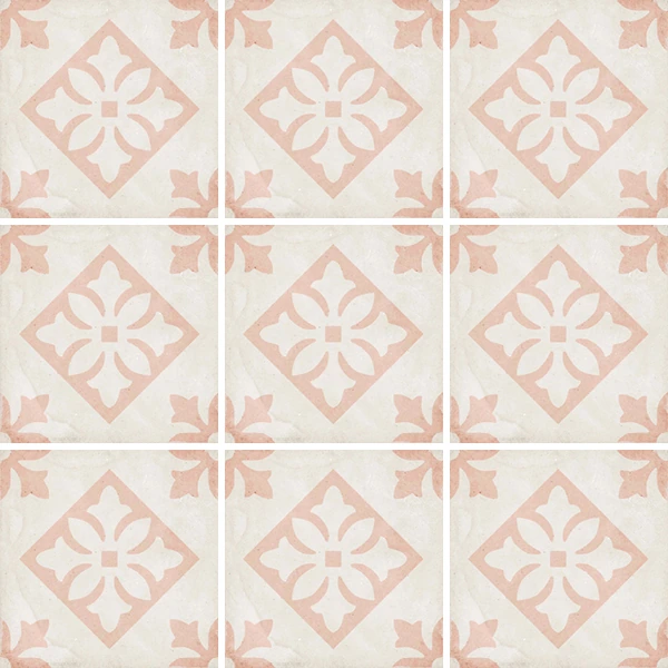 ART NOUVEAU Padua Pink 20x20