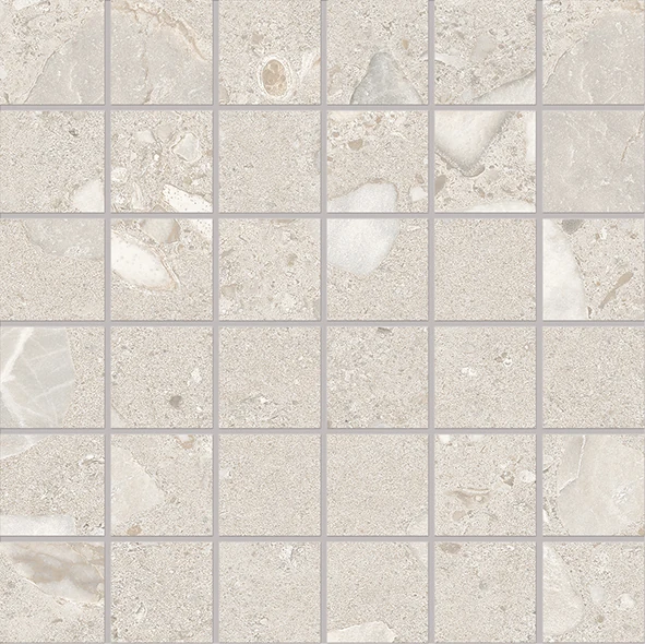 Ergon Gemma Stone Gemma Giant Mosaico 50 X 50 Greige Silktech 30x30 см