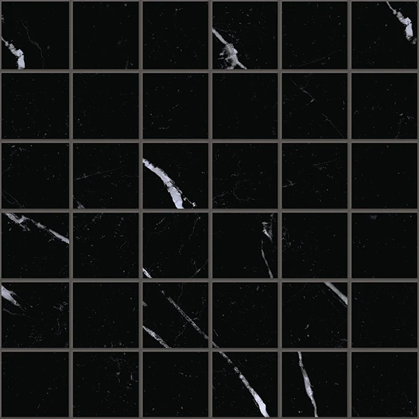 Emil Tele Di Marmo Selection Mosaico 50 X 50 Nero Marquinia Naturale 30x30 см