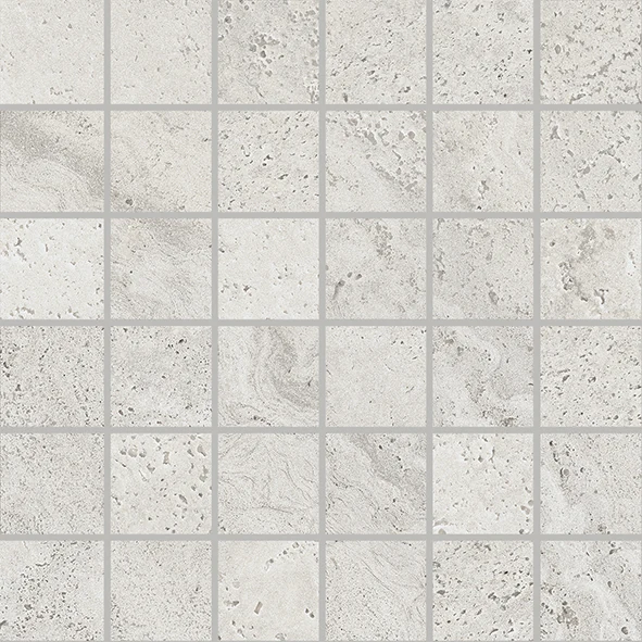 Provenza Unique Travertine Mosaico 50 X 50 Minimal Silver Naturale 30x30 см