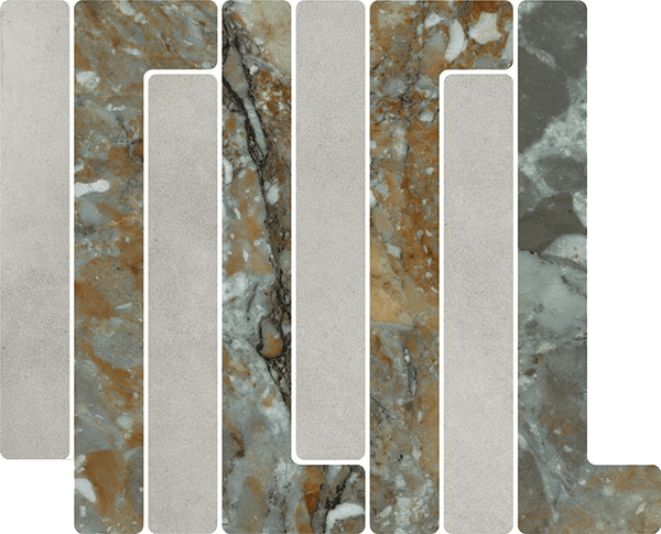 Mosaico Trellick Tassili Ceniza 30x24,2