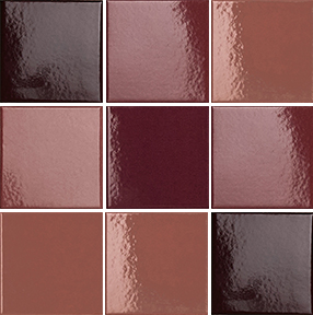 Керамогранит Peperino NET CHERRY GLOSSY (на сетке 9 шт. 10х10) 30x30
