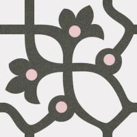 Декор 1900 Jujol Grafito 20x20 от Vives Ceramica (Испания)
