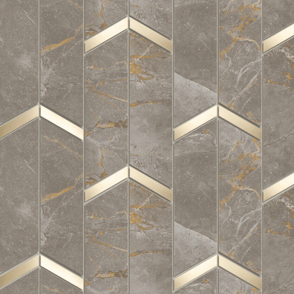 Мозаика Marvel X Fior di Bosco Mosaico Chevron Lappato 46.3×19.2