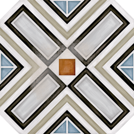 Керамогранит Octógono Ritter Multicolor 20x20