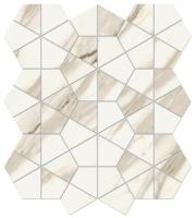 Мозаика Marvel Meraviglia Calacatta Bernini Hexagon Lapp. (AJQZ) 40.3x46.6 от Atlas Concorde (Италия)