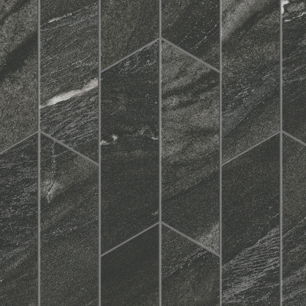 Мозаика Marvel Diva Black Tempest Mosaico Chevron Velvet 17.5×46.3