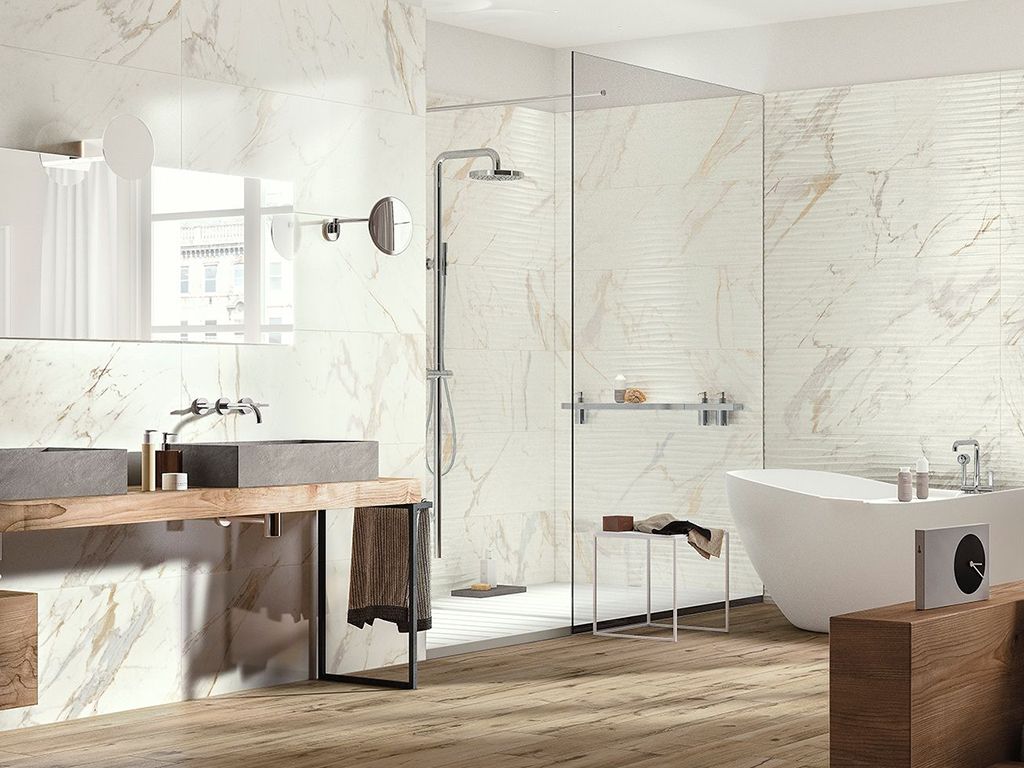 Керамогранит Bistrot Strut. Dune Calacatta Michelangelo (R4UM) 40x120 от Ragno (Италия)