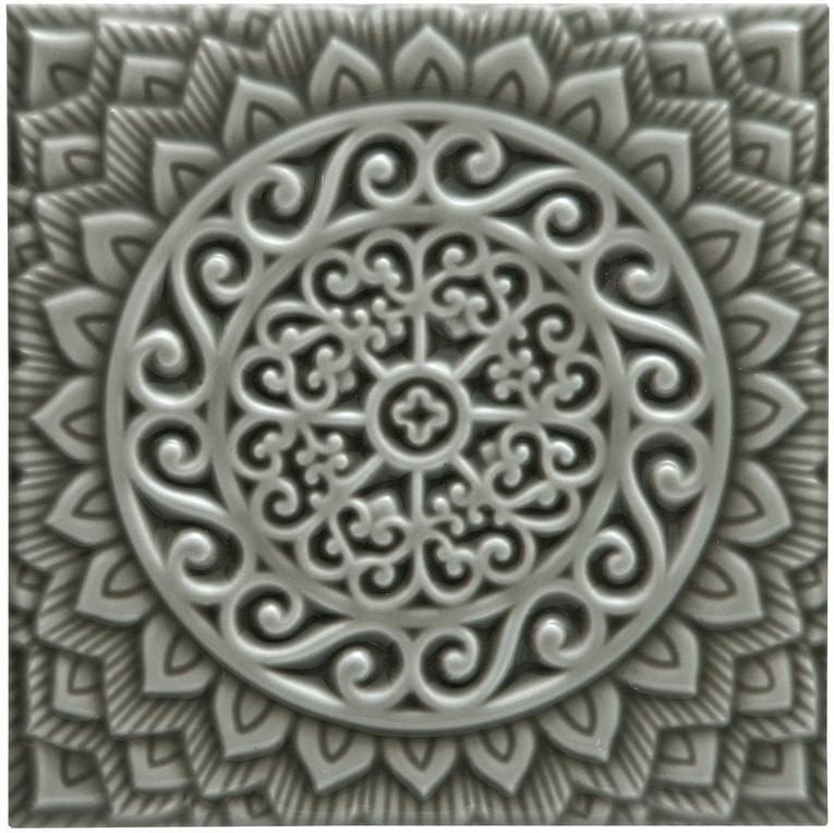 Декор STUDIO ДЕКОР RELIEVE MANDALA UNIVERSE EUCALYPTUS (ADST4101) 14.8x14.8 от ADEX (Испания)