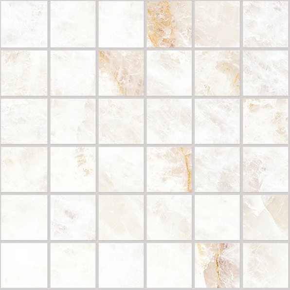 Emil Tele Di Marmo Precious Mosaico 50 X 50 Crystal White Lappato 30x30 см