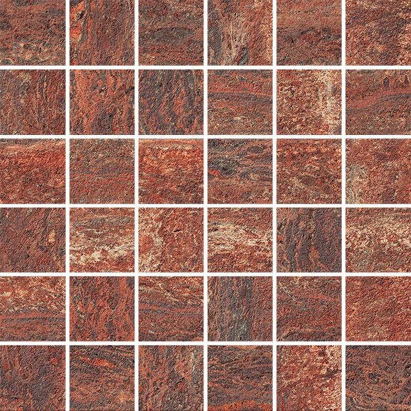 I Travertini Mosaico Rosso Vein Cut 9mm