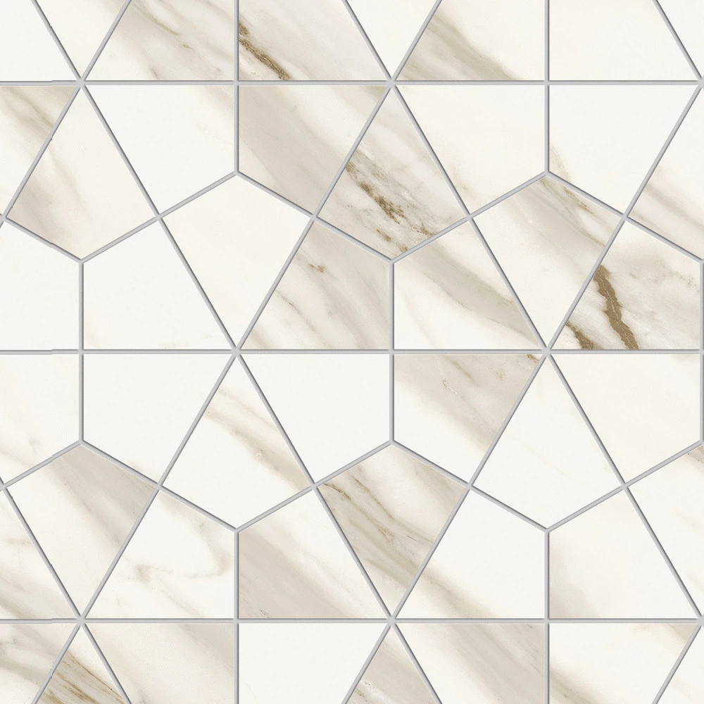 Керамогранит Marvel Meraviglia Calacatta Bernini Hexagon Lappato 40.3×46.6