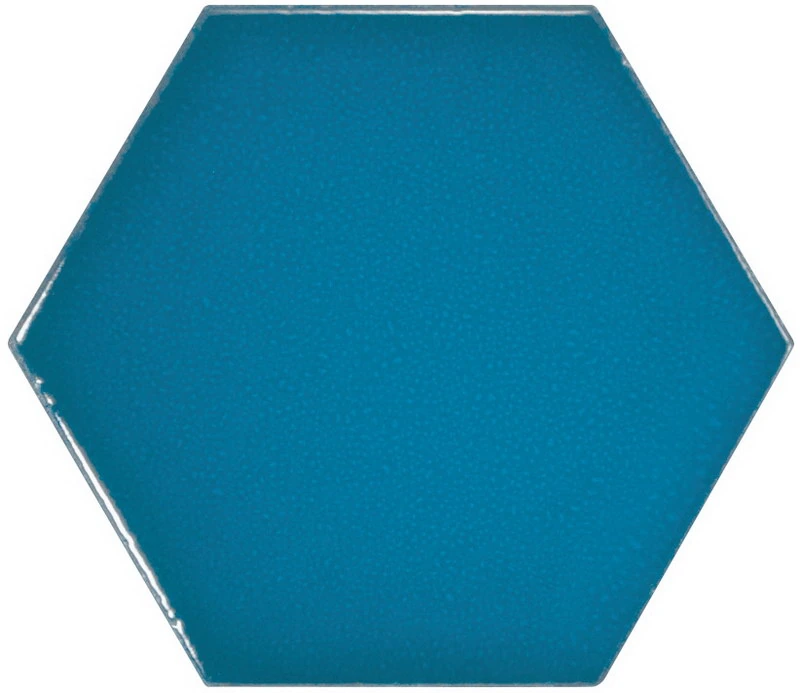 SCALE Hexagon Electric Blue 10.7x12.4