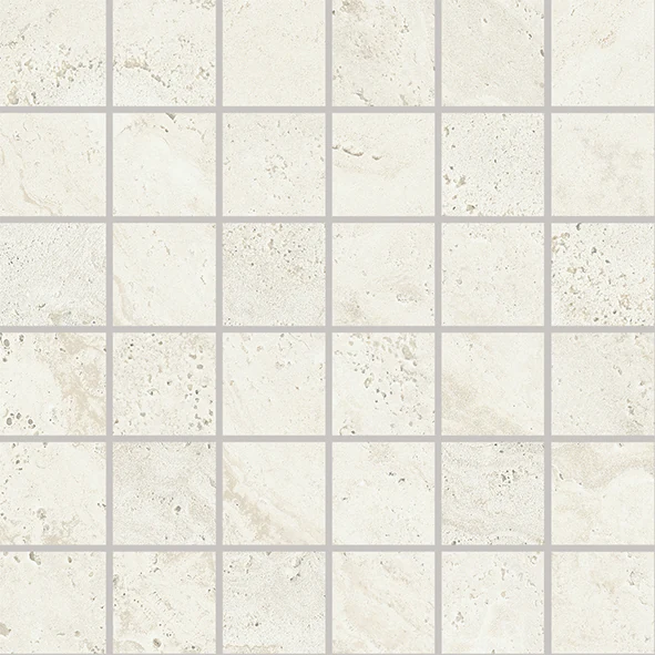 Provenza Unique Travertine Mosaico 50 X 50 Minimal White Naturale 30x30 см