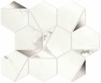 Мозаика Marvel Shine Statuario Supremo Platino Hex Shiny (A4WV) 25.1x29 от Atlas Concorde (Италия)