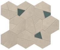 Мозаика Boost Pro Cream Mosaico Hex Blue (A0QO) 25x28.5 от Atlas Concorde (Италия)