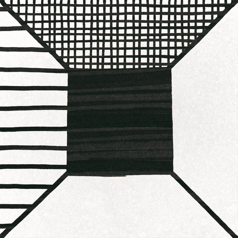 CAPRICE DECO Block B&W 20x20