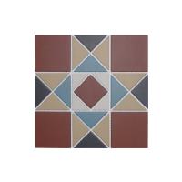 Topcer Victorian designs and borders Мозаика керамическая сетка 30х30 см, цвет: красный, синий, бежевый