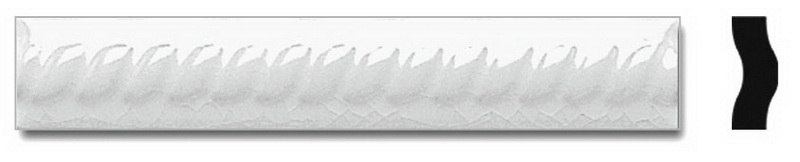 Бордюр MODERNISTA TRENZA PB C/C BLANCO (ADMO5184) 2.5x15 от ADEX (Испания)