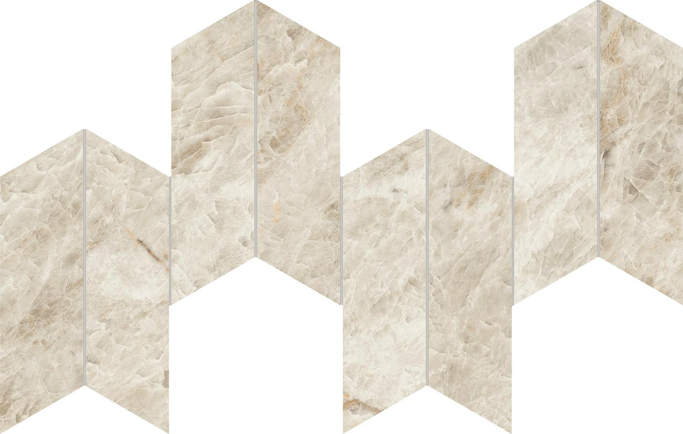 Мозаика Marvel Diva Taj Mahal Mosaico Chevron Velvet 17.5×46.3