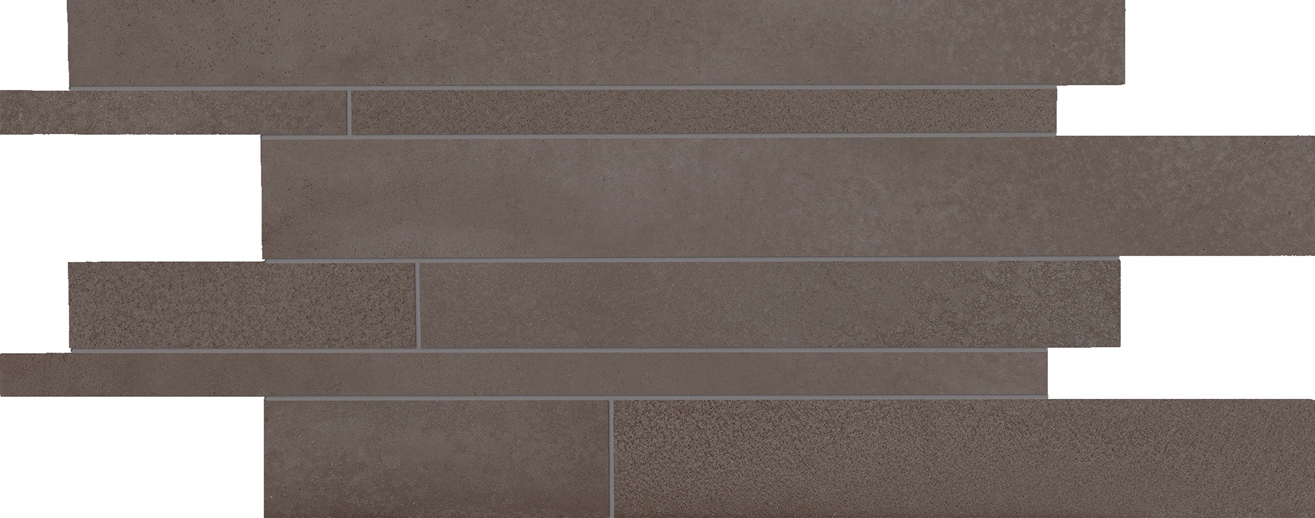 Ergon Tr3Nd Listelli Sfalsati Concrete Brown 30x60 см