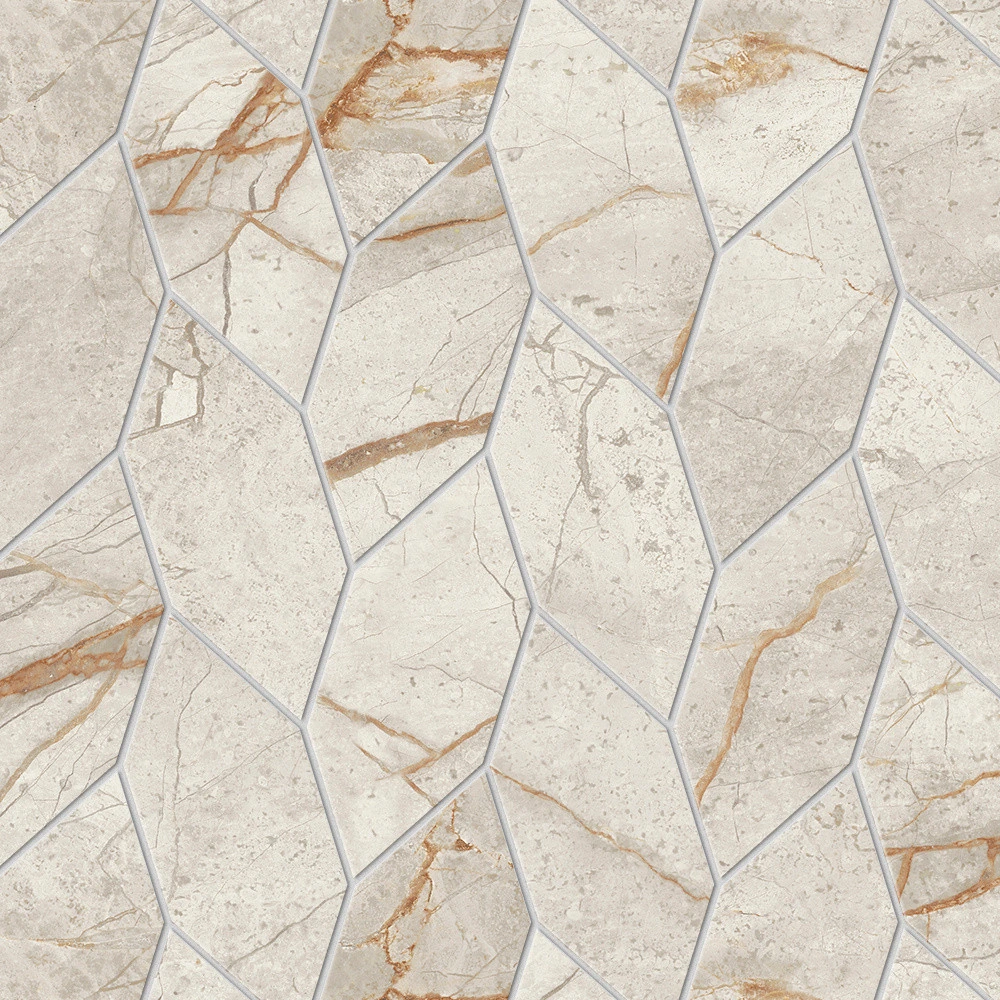 Мозаика Marvel Diva White Everest Mosaico Twist Lappato 27.6×35