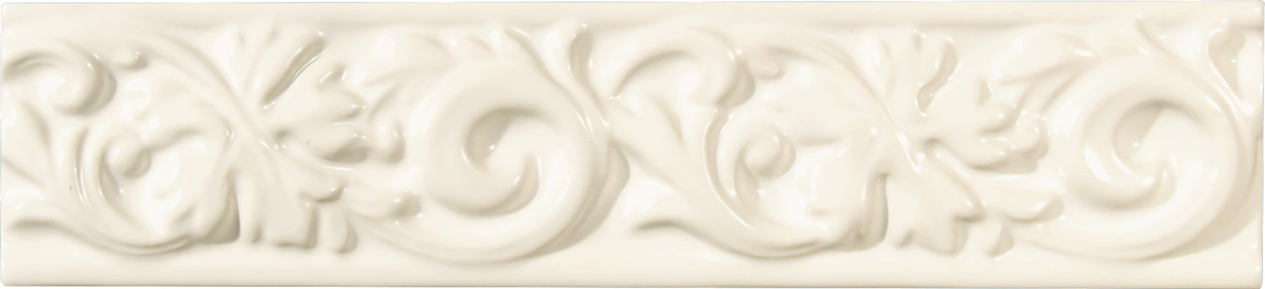 Grazia Essenze · VOLUTA 6X26 BIANCO CRAQUELE'