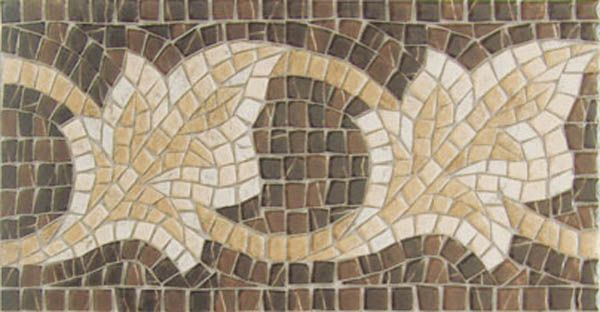 Бордюр Cenefa Afrodita Marron 21.7x43.5 от Vives Ceramica (Испания)