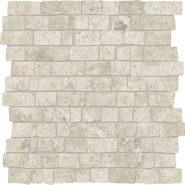 Provenza Unique Travertine Mosaico Mini Block Ancient Cream Naturale 30x30 см