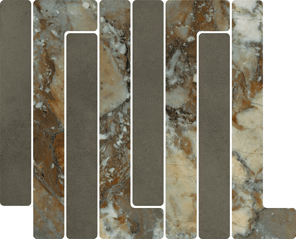Mosaico Trellick Tassili Antracita 30x24,2