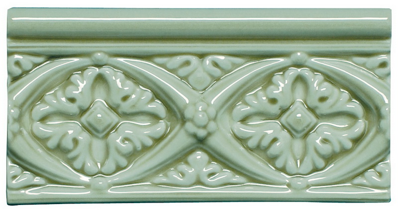Бордюр MODERNISTA RELIEVE BIZANTINO C/C VERDE CLARO (ADMO4005) 7.5x15 от ADEX (Испания)