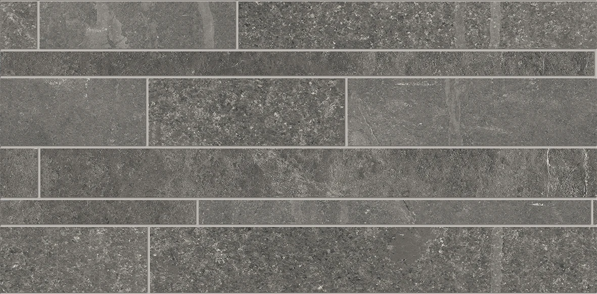 Provenza Groove Listelli Sfalsati Mistique Black 30x60 см