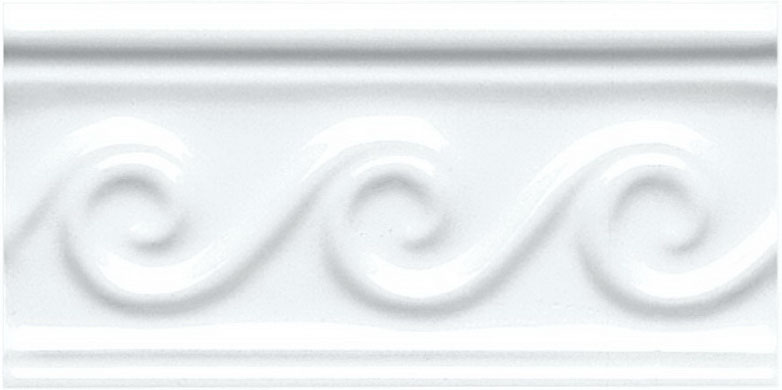 Бордюр NERI RELIEVE OLAS PB BLANCO Z (ADNE4066) 7.5x15 от ADEX (Испания)