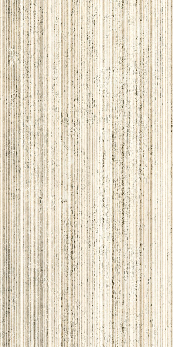 I Travertini Bianco Vein Cut Ribbed