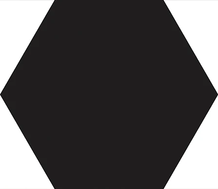 Emil Sixty Esagona Nero Assoluto Silktech 21x18,2 см
