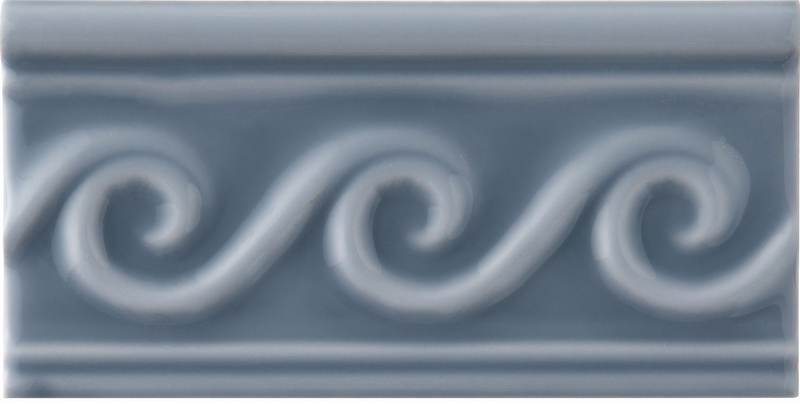 Бордюр NERI RELIEVE OLAS PB STORM BLUE (ADNE4141) 7.5x15 от ADEX (Испания)