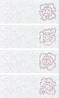 Popelin-4 Blanco Lila 20x50