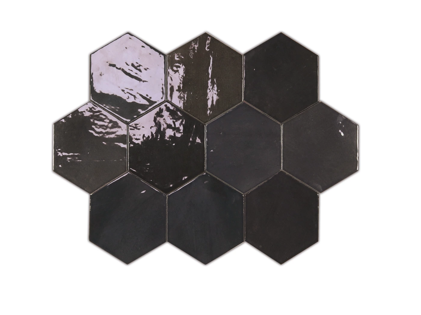 Zellige Hexa Graphite