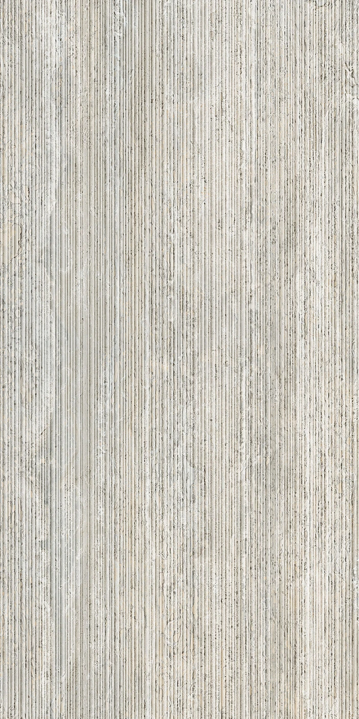 I Travertini Grigio Vein Cut Ribbed