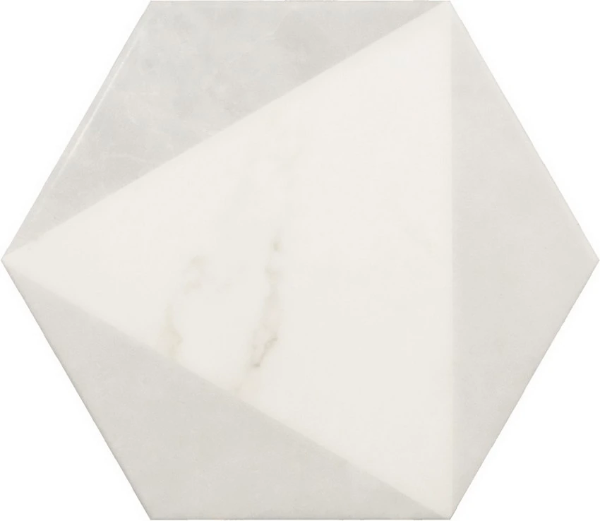 CARRARA Carrara Hexagon Peak 17.5x20