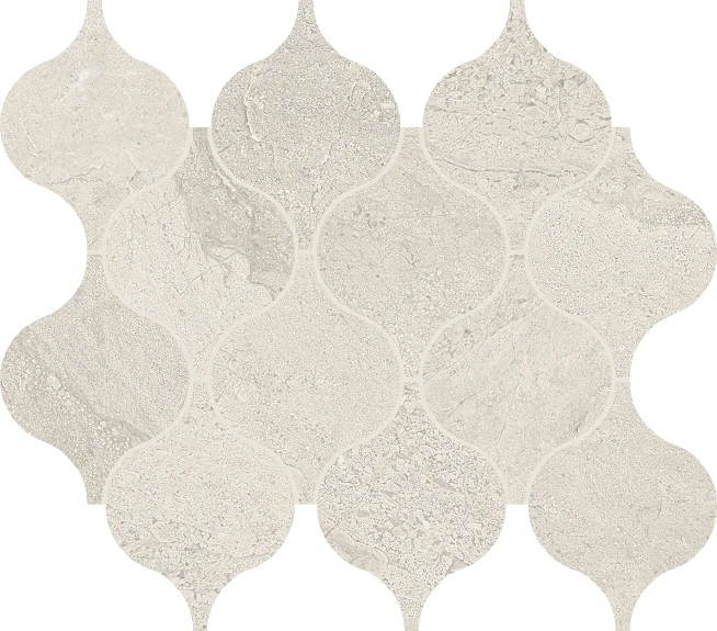 Provenza Pietra Di Orosei Mosaico Provenzale Evo Grigio Conchiglia Silktech 29,2x33,2 см