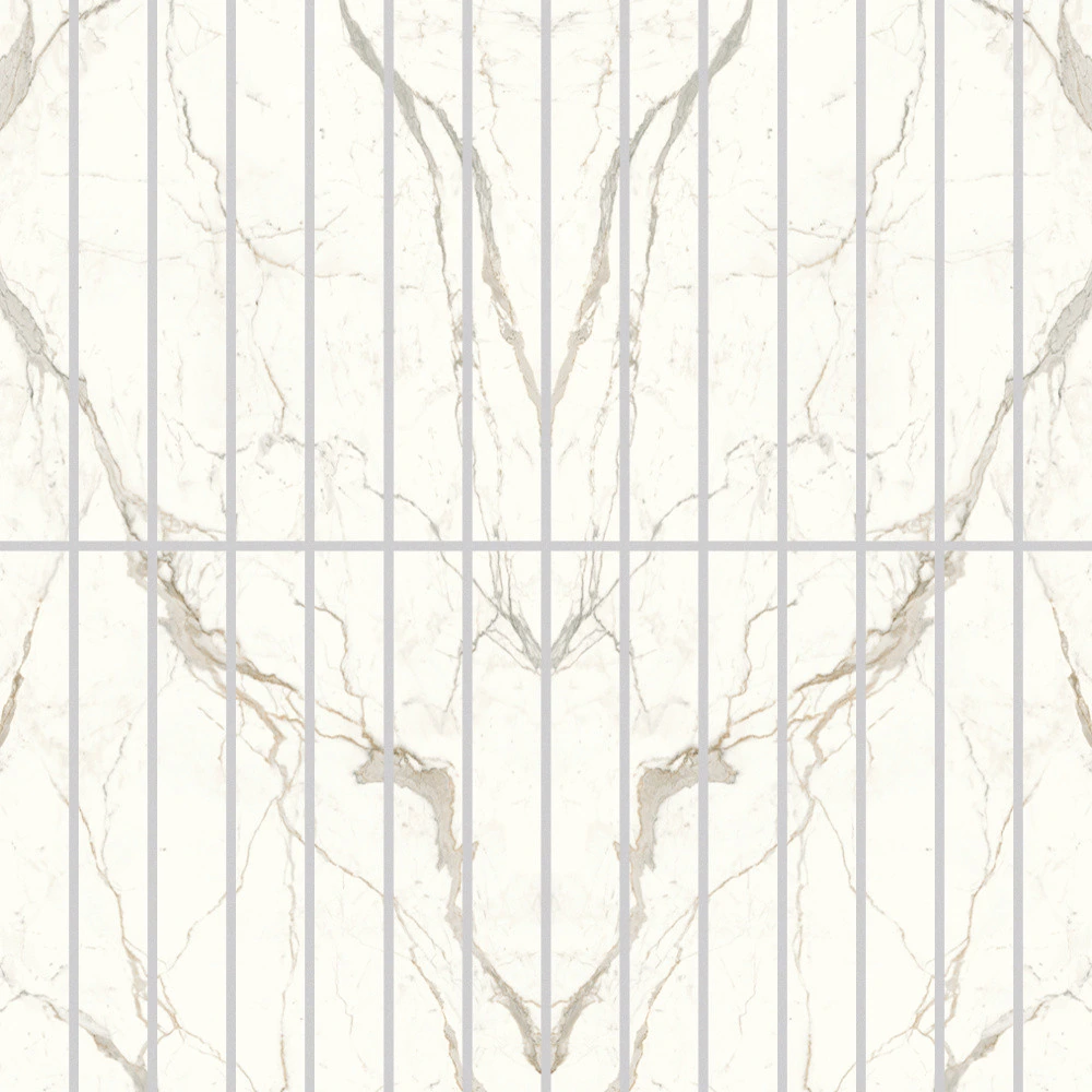 Мозаика Marvel Shine Calacatta Prestigio Mosaico Scenic A Polished 120×278