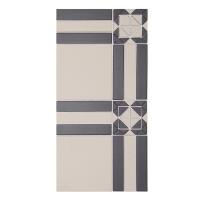 Topcer Victorian designs and borders Мозаика керамическая сетка 24х48,2 см, цвет: черный, бежевый